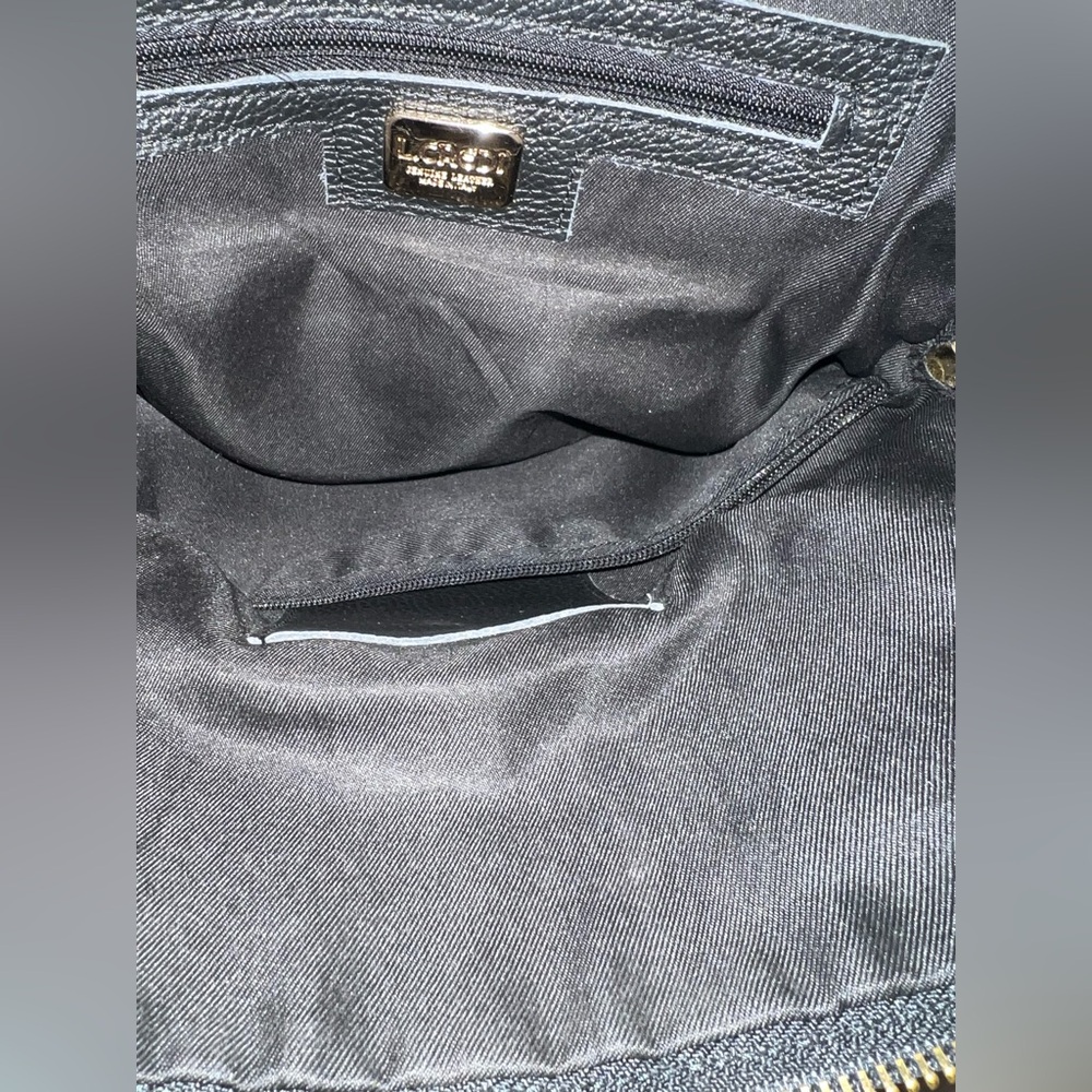 🔥🔥🔥 L.Credi Italian Pebbled Leather Convertible Backpack Crossbody Shoulder Bag - Picture 8 of 10